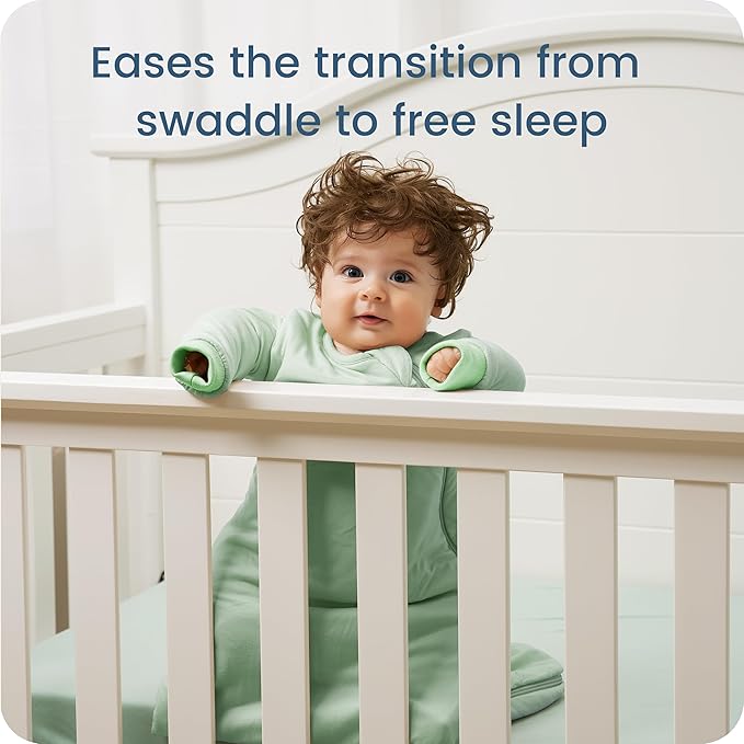 Baby Sleep Sack Long Sleeve Wearable Blanket 1.0 TOG, Premium Soft Infants Sleeping Bags with 2-way Zippers