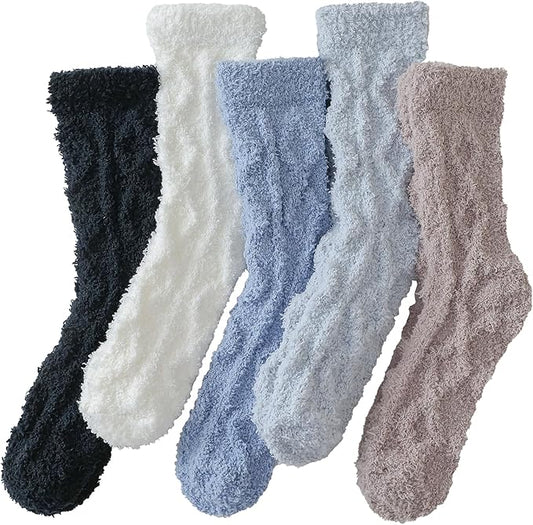 TEHOOK Warm & Cozy Gifts for Women, Fluffy Fuzzy Sock, Plush Sleeping Slipper Socks - Soft Warm Fabric