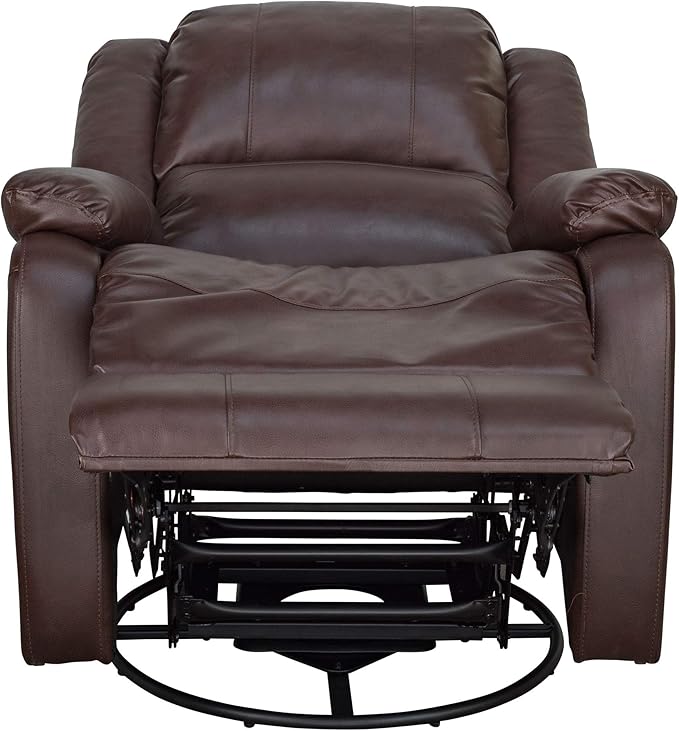 RecPro Charles Collection | 30" Swivel Glider RV Recliner | RV Living Room (Slideout) Chair | RV Furniture | Glider Chair (Mahogany, 1-Pack)