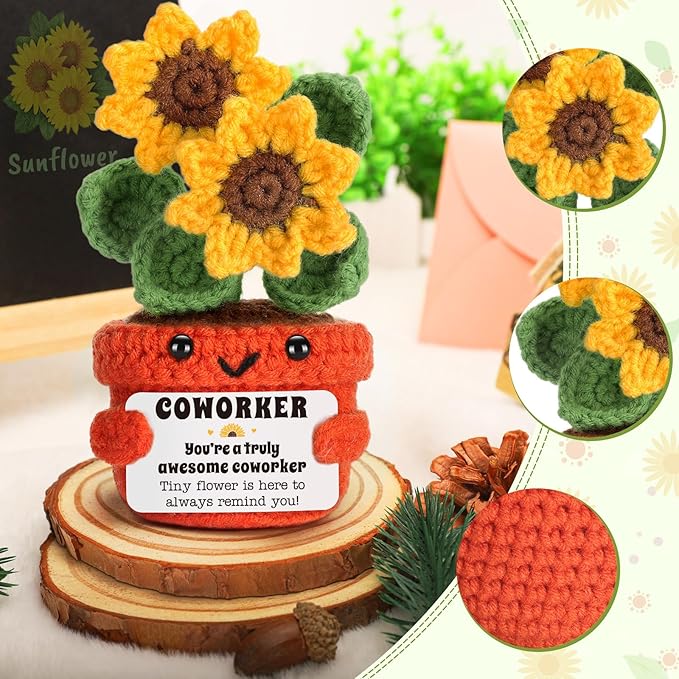 LuoHere Appreciation Gifts for Coworker Women Men Employee Staff Birthday Thank You Small White Elephant Gifts for Adults Christmas Colleague Teammate Work Friend Bestie Coworker Promotion Gift