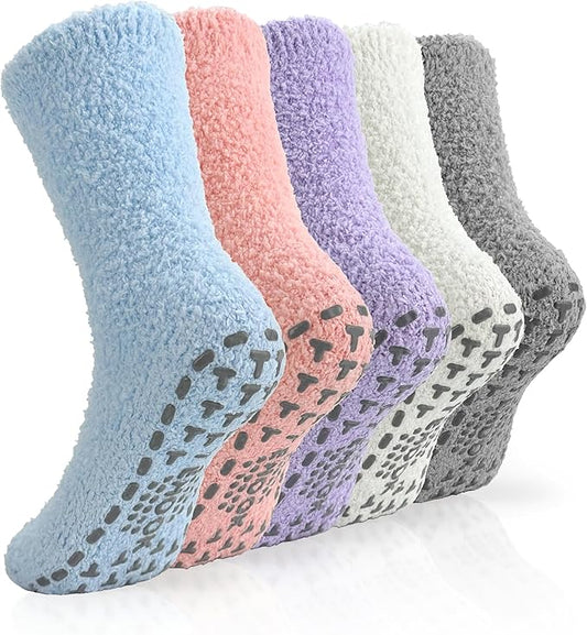 TEHOOK Warm & Cozy Gifts for Women, Fluffy Fuzzy Sock, Plush Sleeping Slipper Socks - Soft Warm Fabric