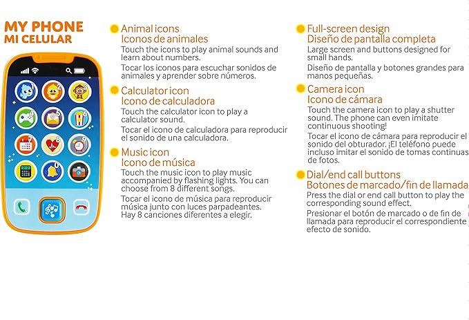JOYIN Baby Toy Phone, Remote and Smartphone with Music, Fun Learning Musical Toys for Babies, Kids, Boys or Girls, Holiday Stocking Stuffers, Birthday Gifts, Easter Basket Stuffers