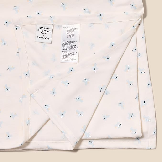 Amazon Essentials x Sofia Grainge Unisex Babies' Swaddle Blanket, Pack of 3
