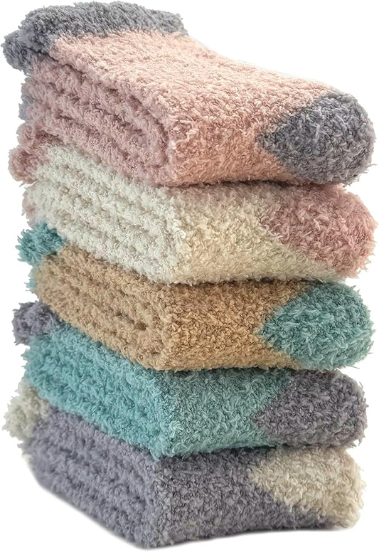 TEHOOK Warm & Cozy Gifts for Women, Fluffy Fuzzy Sock, Plush Sleeping Slipper Socks - Soft Warm Fabric