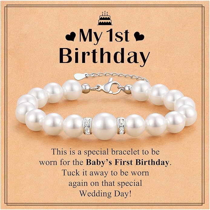 UPROMI First Birthday Gifts for Girls Bracelet