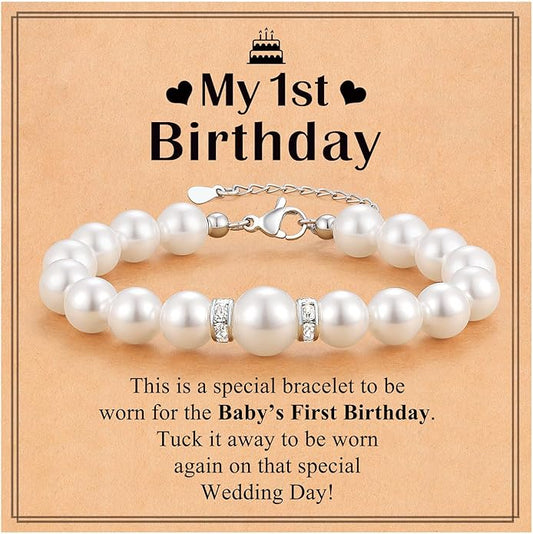 UPROMI First Birthday Gifts for Girls Bracelet