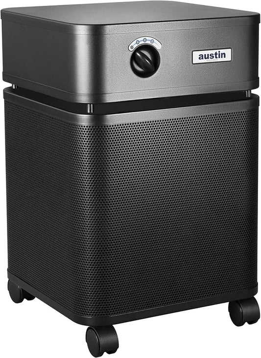 Austin Air Healthmate Plus - Powerful Air Purifier with Medical-Grade Filtration System, Eliminate Harmful Airborne Contaminants, (Black), Model B450