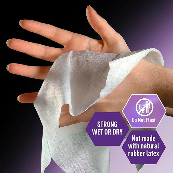 MED PRIDE Disposable Dry Wipes for Adults, Soft & Absorbent Personal Towels, Bulk 800 Count, Incontinence Care, Baby Wipes (800 Count (Pack of 1))