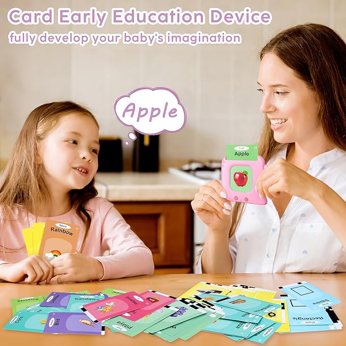 Talking Flash Cards,Kids Toddler Flash Cards with 240 Sight Words,Montessori Toys,Autism Sensory Toys,Speech Therapy Toys,Learning Educational Gifts for Age 1 2 3 4 5 Years Old Boys and Girls