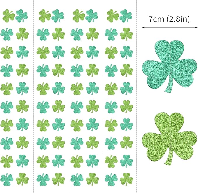 St-Saint Patricks-Day Decorations Shamrock Green-Garland - 35ft St. Patrick's Day Decorations Hanging Decoration Streamers Banner, Baby Birthday Irish Party Decor Accessories Panduola