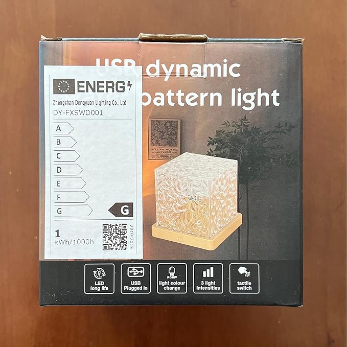 PWWJ Northern Lights Projector: 16 Color Gradual Changing Luminor Cube Lamp, This Crystal lamp Serves as Both Ocean Wave Projector and Galaxy Grojector, Making it Perfect for Bedroom and Party Decor