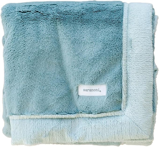 SARANONI Receiving Blankets for Babies Super Soft Boutique Quality Lush Luxury Baby Blanket (Eucalyptus, Receiving Blanket 40" x 30")