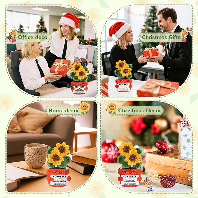 LuoHere Appreciation Gifts for Coworker Women Men Employee Staff Birthday Thank You Small White Elephant Gifts for Adults Christmas Colleague Teammate Work Friend Bestie Coworker Promotion Gift