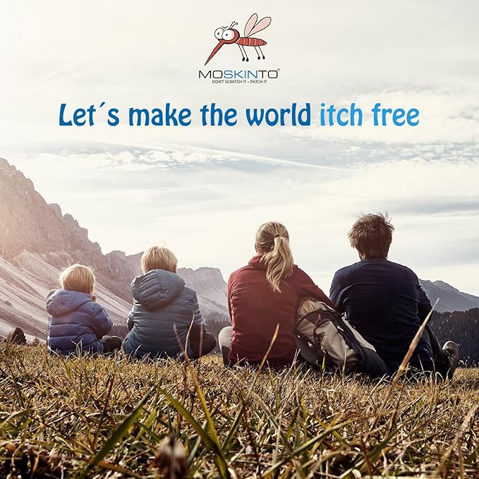 Moskinto The Original Mosquito Itch Relief Patches for Kids & Adults, Bug Bite Patches Soothe Swelling & Itching, Anti Itch Bug Bite Relief, Suction Tool Alternative, Travel Pack, 24 Count, Pack of 2