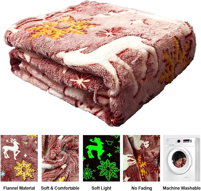 The Christmas Blankets and Throws Clearance, Red Christmas Throw Blanket for Couch, Soft Christmas Blanket for Kids/Girls/Boys/Women, for Kids/Girls/Boys/Women Birthday Gifts 50"x60"