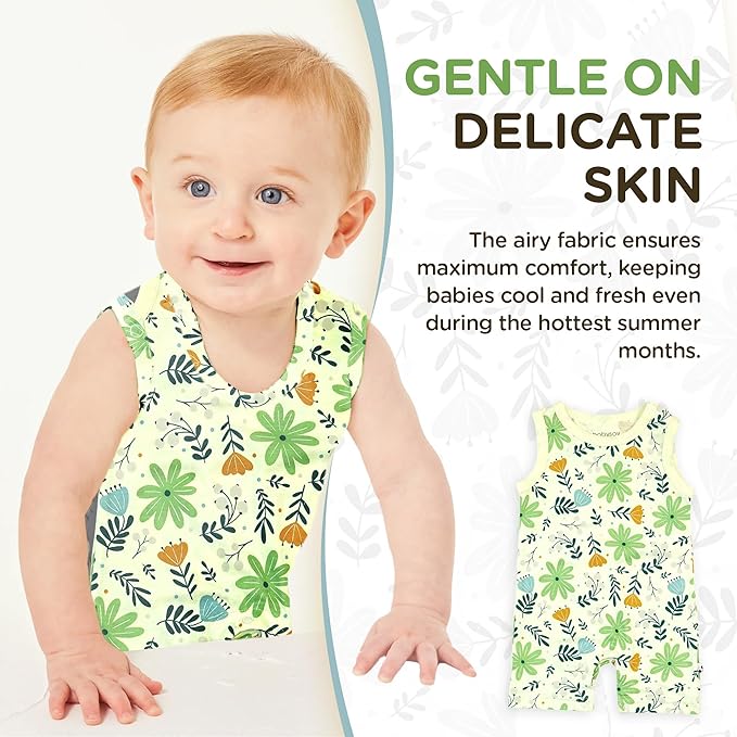 Babysoy Newborn Baby Kimono Wrap Around Snap Sleeper Gown Sack Bundler