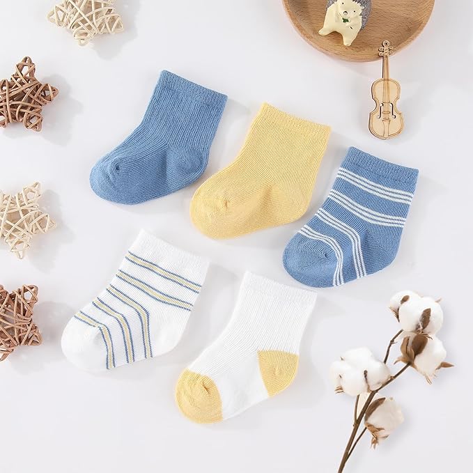 Baby Girls Boys Hats Mittens and Socks Set Cotton Infant Caps Newborn Soft Gloves 0-6 Months