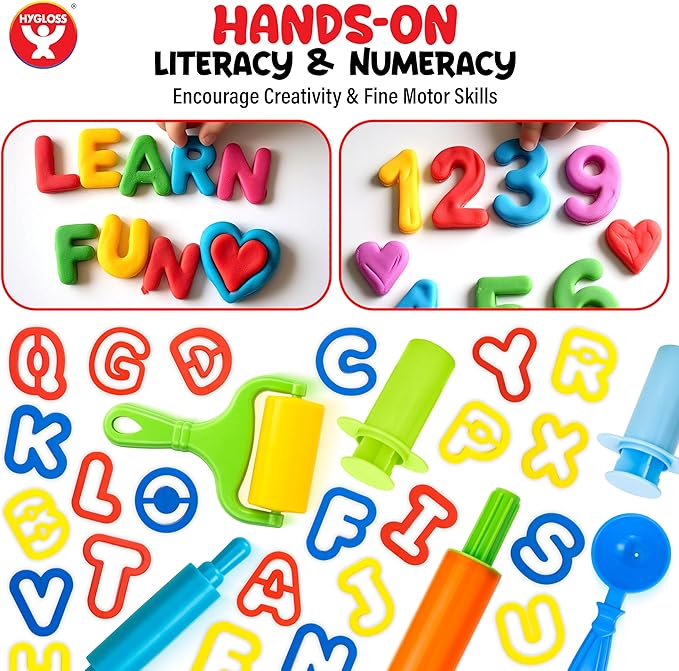 Dough Cutters - Set of 8 - Clay and Modeling Tools Set – Plastic Accessories for Kids' Crafting, Shaping, and Creative Play – Ideal for Clay, Dough, and Sand