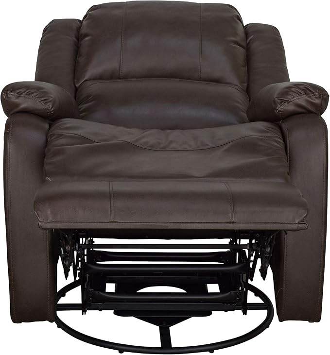 RecPro Charles Collection | 30" Swivel Glider RV Recliner | RV Living Room (Slideout) Chair | RV Furniture | Glider Chair (Chestnut, 1-Pack)