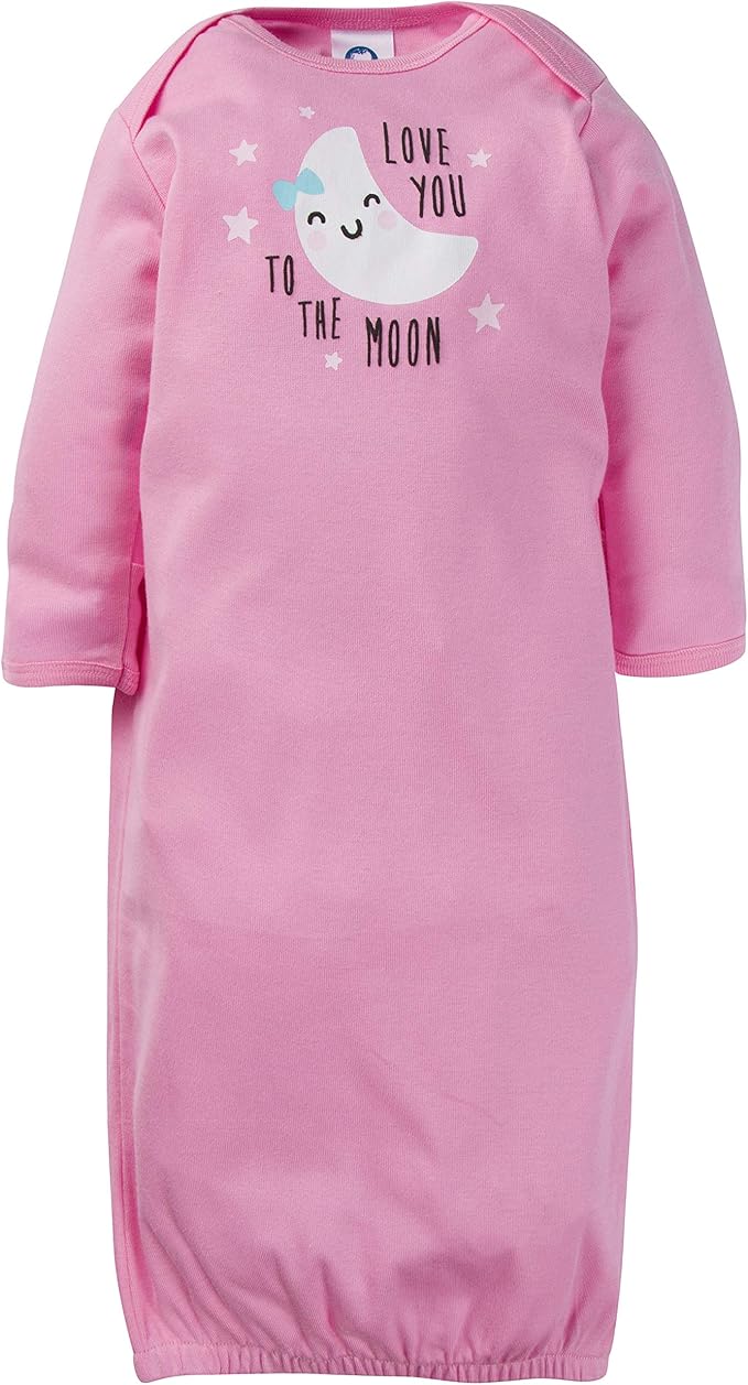 Gerber unisex-baby Baby Boy and Girls 4-pack Sleeper Gown