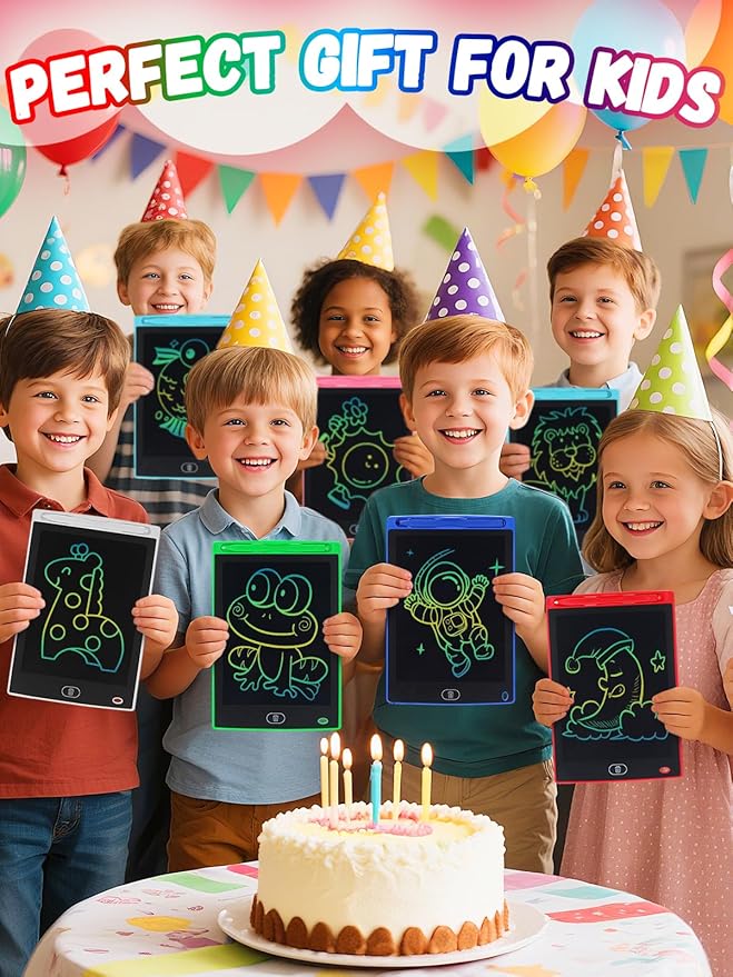 24 Pack LCD Writing Tablet for Kids Bulk - 8.5in Colorful Drawing Tablet Erasable Doodle Board, Educational Learning Travel Toys for 3 4 5 6 7 8 Kids, Kindergarten and Preschool Must Haves