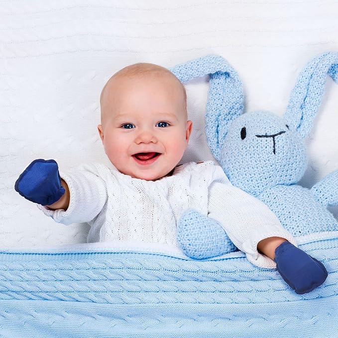 Geyoga 40 Pairs Newborn Baby Mittens No Scratch Mittens Soft Elastic Infant Baby Gloves for 0-6 Months