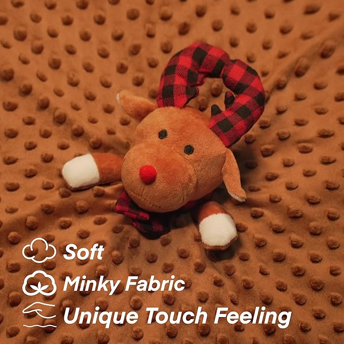 Baby Security Blanket Loveys for Babies Elk Stuffed Animal Snuggle Toy for Baby Girls and Boys Newborn
