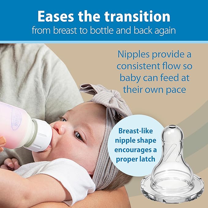 Dr. Brown’s Natural Flow Anti-Colic Options+ Wide-Neck Glass Baby Bottle Starter Set with 100% Silicone Glass Bottle Sleeves, Baby Bottle Brush, Prevent Pacifier and Pacifier and Bottle Wipes