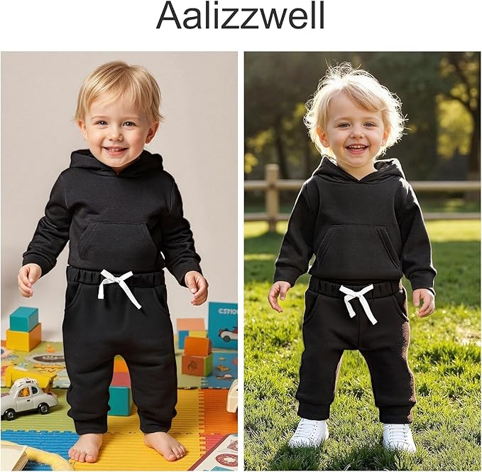 Aalizzwell Infant Baby Winter Hoodie Outfit