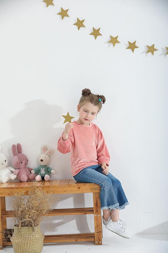 Mioglrie Toddler Girl Clothes Little Girl Denims Outfits Jeans Pants Set Little Baby Toddler Baby Clothes for Girl