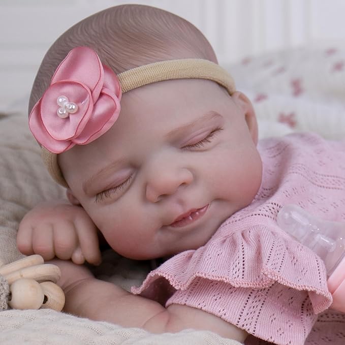 Milidool Lifelike Reborn Baby Dolls - 20Inch Soft Vinyl Realistic Newborn Baby Dolls Poseable Real Life Baby Girls Dolls for 3+ Year Old Girls Kids