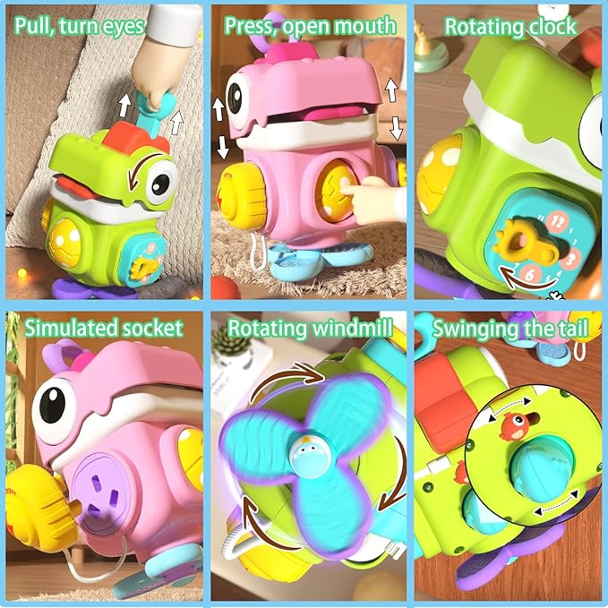 Montessori Toys for 1 Year Old, Busy Board Sensory Activities Educational Travel Toys for Toddler 1-3, Baby Toys 12-18 Months, 1 Year Old Boy and Girl Gifts