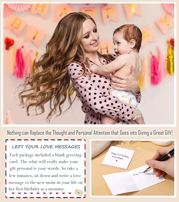 TONY & SANDY New Mom Gifts, Bracelets for First Time Moms on Mother's Day, Birthday, Christmas, Stocking Stuffers