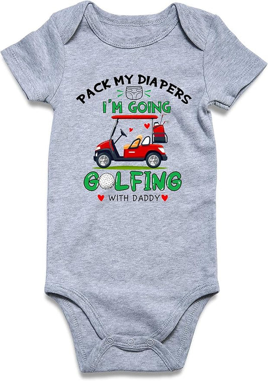 UNIFACO Unisex Baby Funny Saying Outfit Short and Long Sleeve Bodysuits Romper 0-18M