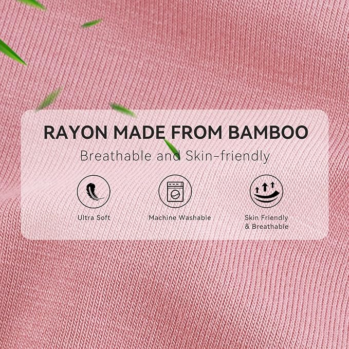 Rayon Made From Bamboo Baby Sleep Sack, SuperSoft 6-12 Months 1.0 Tog Baby Wearable Blanket, Sleeping Sack for Toddler Infant with 2-Way Zipper, Lightweight & Roomy, Pink