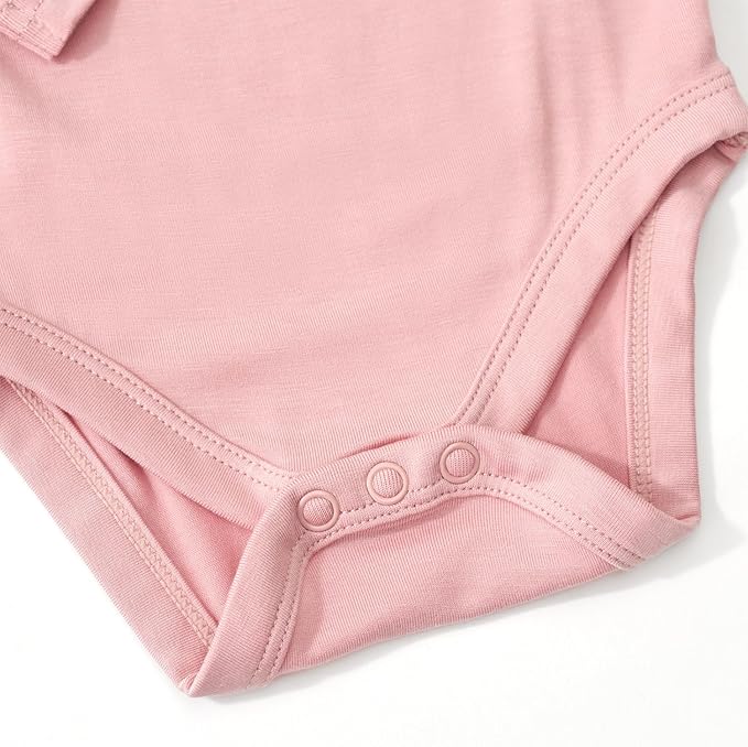 Little Sleepies Long Sleeve Bodysuit for Baby Girls & Boys, Soft Viscose from Bamboo One Piece, Tagless Baby Clothes w/Snaps