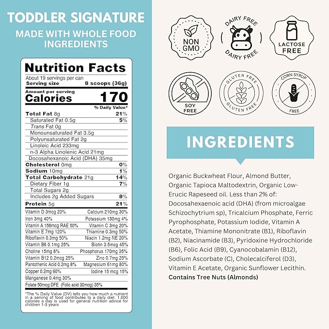 Else Nutrition Signature Toddler Formula – Made in Europe, Premium Toddler Formula 12-36 months, Plant-Based, Dairy-Free, Lactose-Free Baby Formula, European Recipe | (Pack of 1)