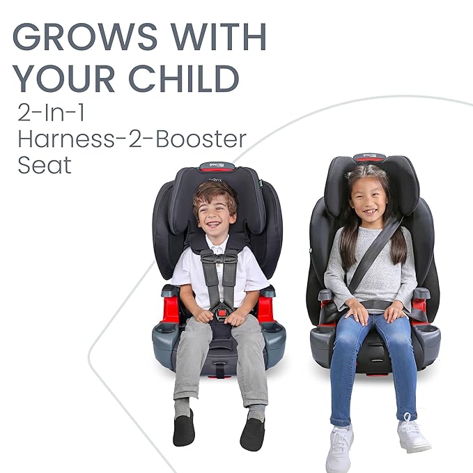 Britax Grow with You ClickTight Harness-2-Booster Car Seat, Cool N Dry - Cool Flow Moisture Wicking Fabric