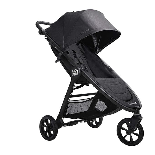 Baby Jogger City Mini GT2 All-Terrain Stroller Black Complete with Adjustable Handlebar Hand-Operated Parking Brake and Car Seat Adapter