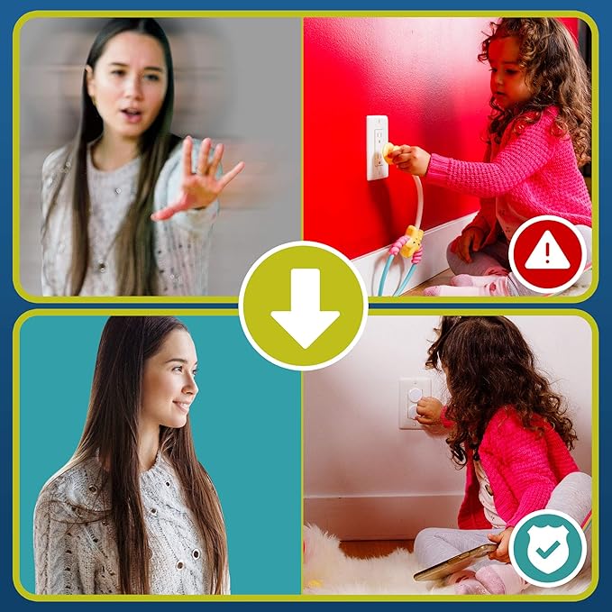 Clear Outlet Covers (32 Pack) Value Pack – Baby Safety Outlet Plug Covers – Durable & Steady – Child Proof Your Outlets Easily