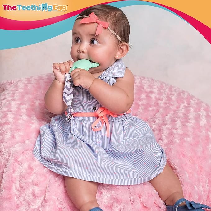 The Official Molar Magician Baby Teether - Freezable Molar Teething Toy for Baby, Infant & Toddler - Made in The USA - Sensory Toy 3-12, up to 18 Months, Mint
