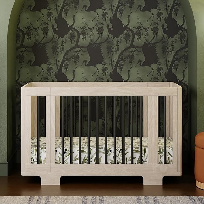 Babyletto Yuzu 8-in-1 Convertible All-Stages® Crib - Conversion Kits for Bassinet, Midi Baby Crib to Toddler Bed, Daybed, Standard Crib & Baby Bed - Portable & Adjustable - GREENGUARD Gold Certified