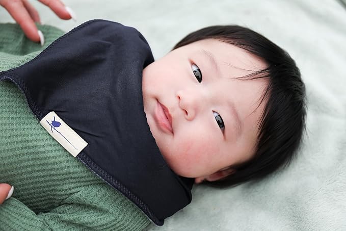 Blue Wren Magnetic Bandana Drool Bibs 5-pack - Magnetic Closure Baby Bibs - Safe, Easy, Chic Teething Bib