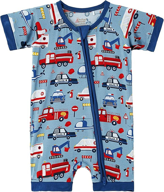 Baby Boy Romper Toddler Boys Short Sleeve Shorts Soft Jumpsuit Outfit Viscose Made from Bamboo