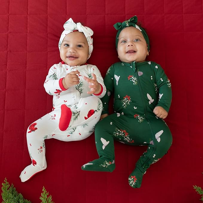 KYTE BABY Unisex Zipper Closure Footies, Rayon Made From Bamboo, 0-24 Months