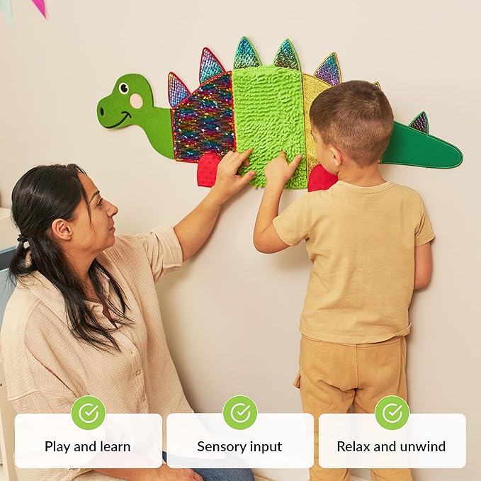 ODOXIA Sensory Wall Panel | Sequin Busy Board for Sensory Room and Daycare | Montessori Toys and Activity | Autism Mats and Squares for Toddlers and Kids