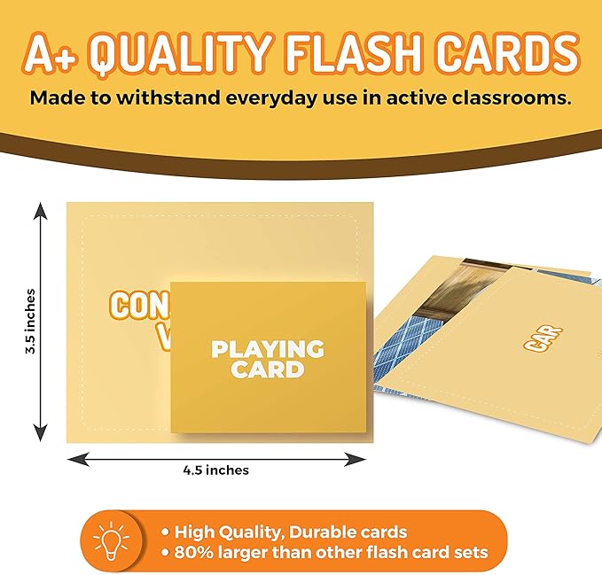 150 Noun Food and Animal Flash Cards Set, Montessori Educational Games, Vocabulary Builder Picture Cards for Speech Therapy, ESL, Occupational Therapy, Autism, Dementia and SLP Learning Materials