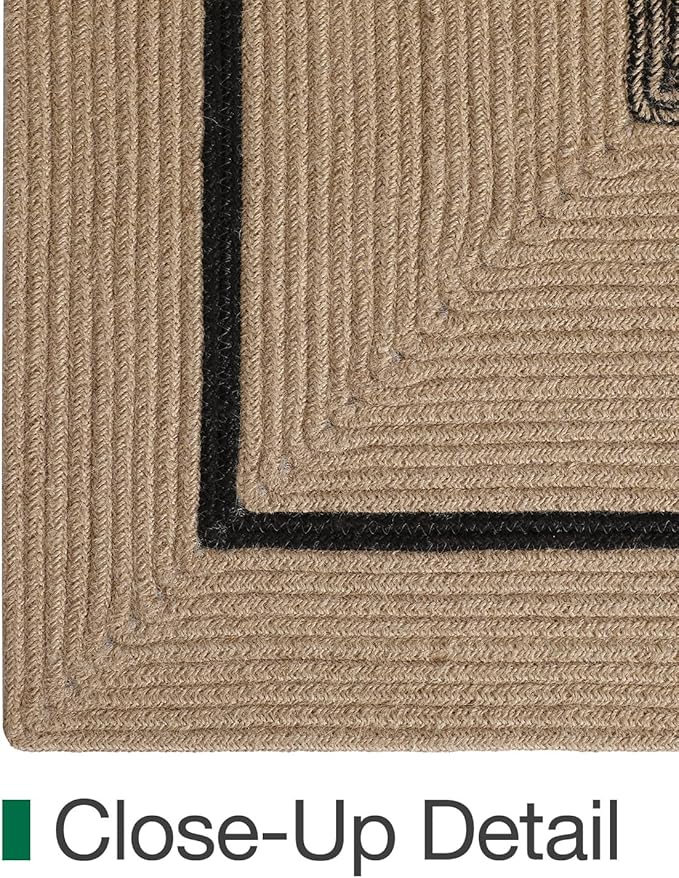 LUMI Jute Area Rug 4x6 for Living Room, Natural Handwoven Rugs Non Slip, Farmhouse Braided Carpets No Shedding for High Traffic, Dining Room, Indoor, Outdoor, Patio