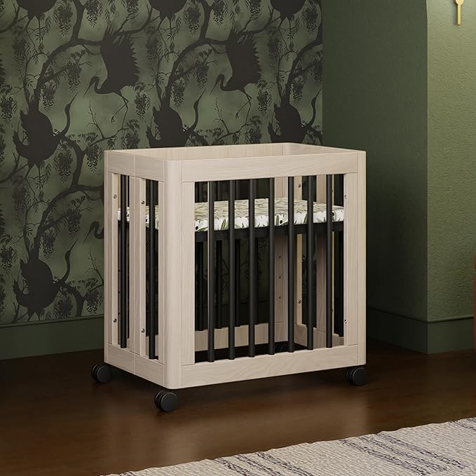 Babyletto Yuzu 8-in-1 Convertible All-Stages® Crib - Conversion Kits for Bassinet, Midi Baby Crib to Toddler Bed, Daybed, Standard Crib & Baby Bed - Portable & Adjustable - GREENGUARD Gold Certified