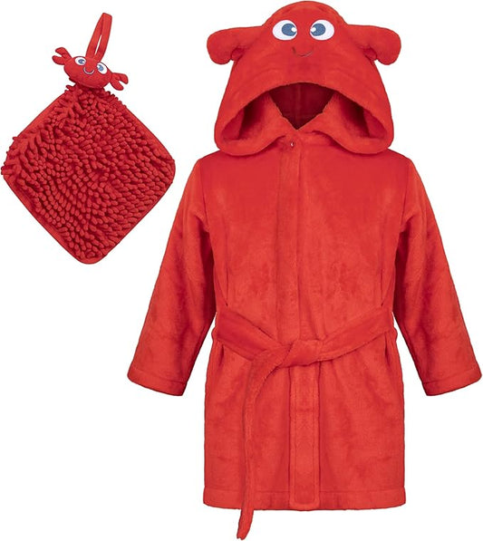 Rising Star Baby Toddler Robe Or Kids Robe for Girls and Boys - Kids & Baby Bath Robe Spa Set with Washcloth or Slippers